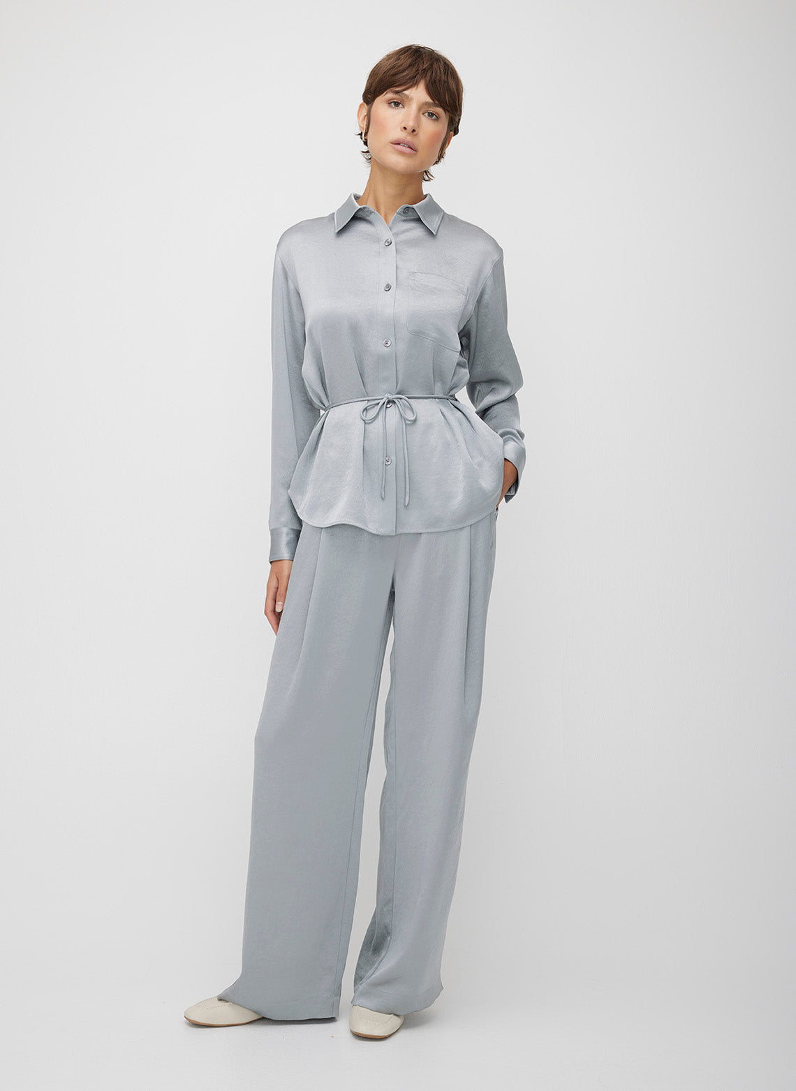 All Day Ecosatin Utility Shirt