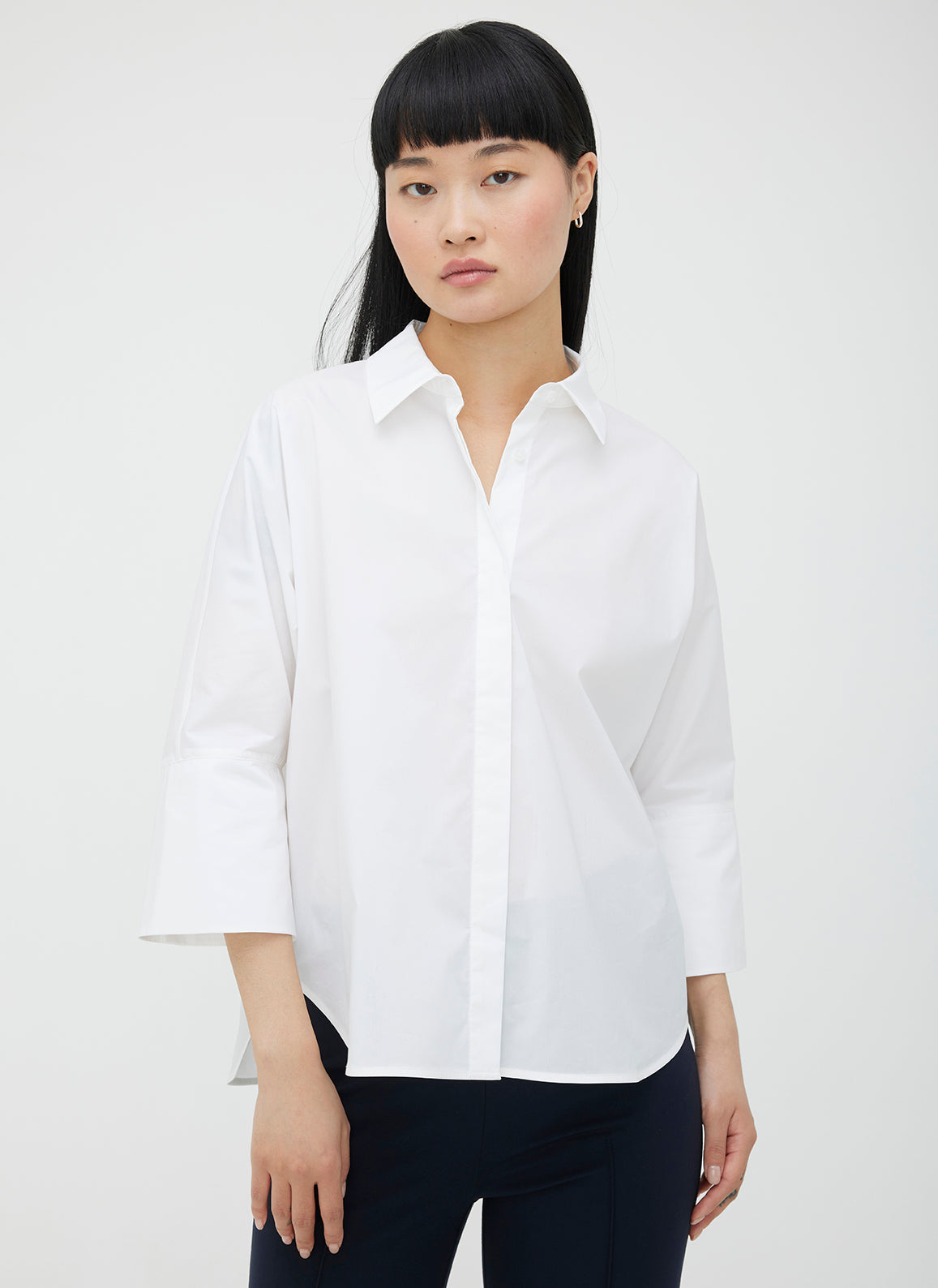 Marbella Wide Cuff Shirt ?? | S || Bright White